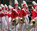  BCHS band marching in Macy's Thanksgiving Day Parade