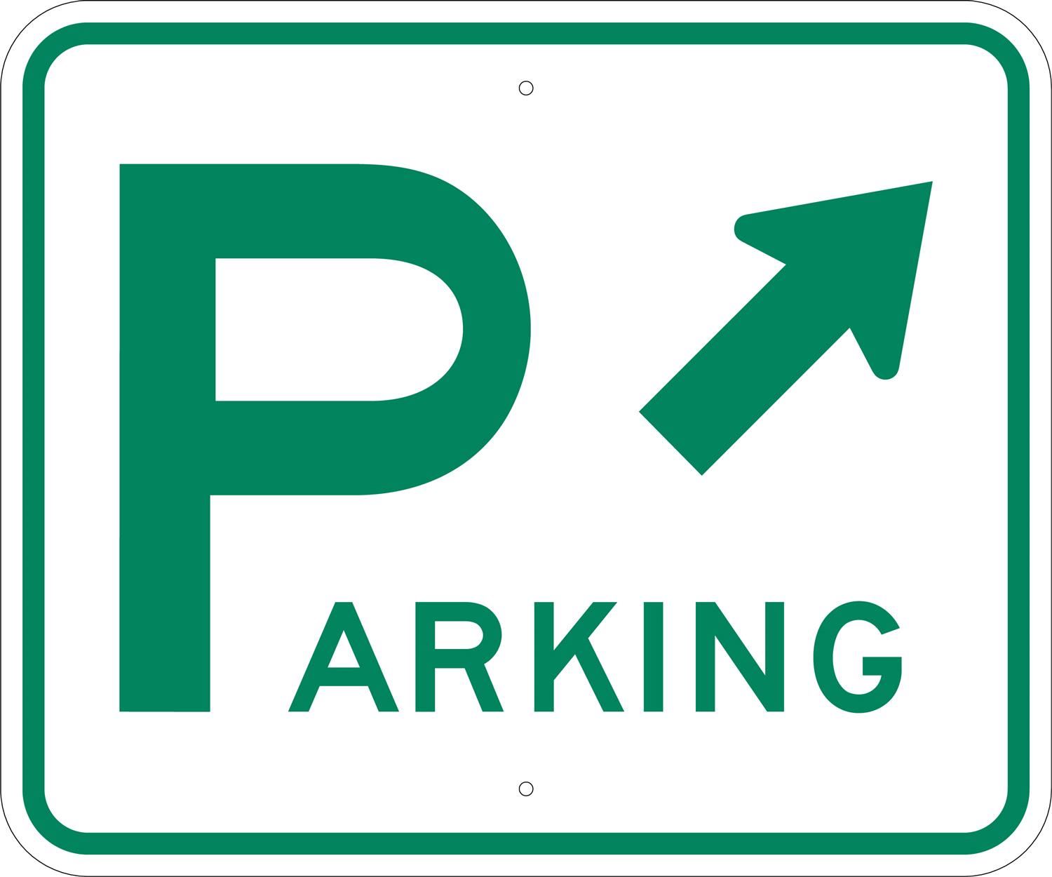  Parking, with an arrow