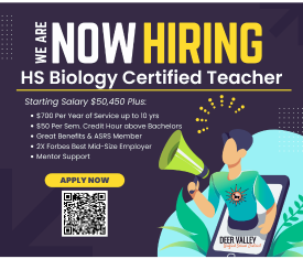  Now Hiring - Biology Teacher! 