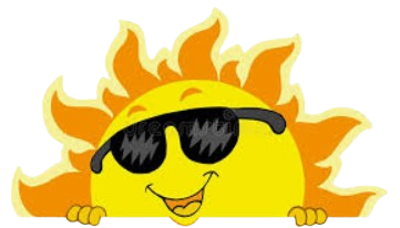  Sun with sunglasses